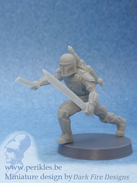 Multipart Melee Crusader (35mm wargaming miniature)