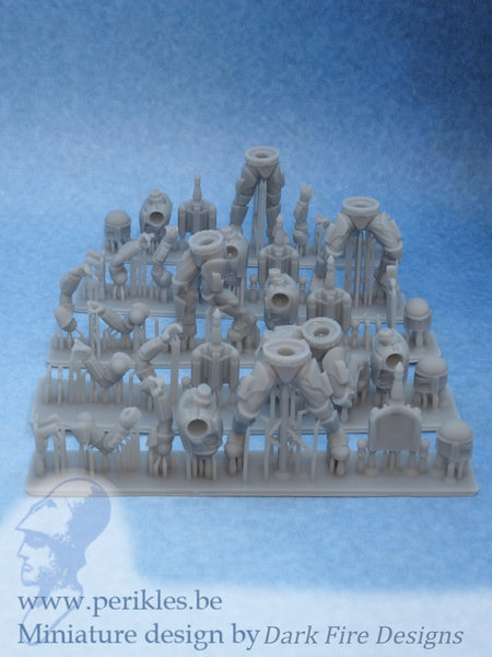Multipart Crusader Squad (5x 35mm wargaming miniatures)