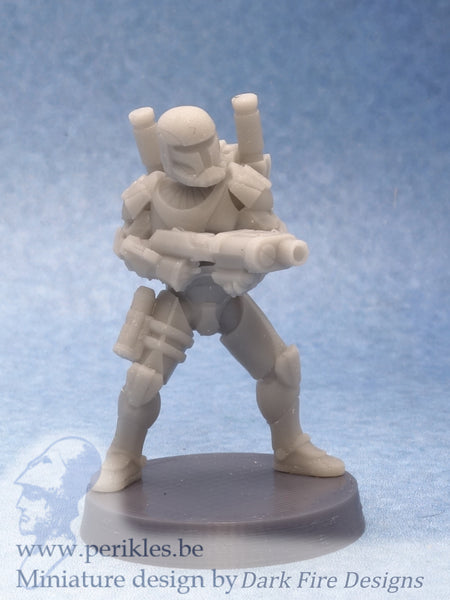 Vanguard Alfa Squad (4x 35mm wargaming miniatures)