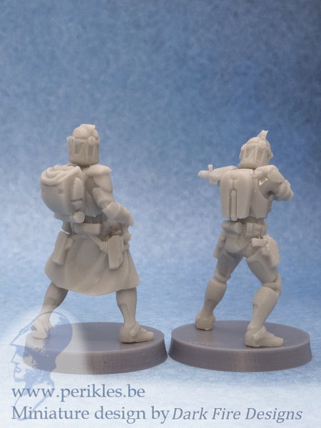 Genetic Battlefront Specialists (2x 35mm wargaming miniatures)