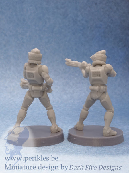 Genetic Recon Specialists (2x 35mm wargaming miniatures)
