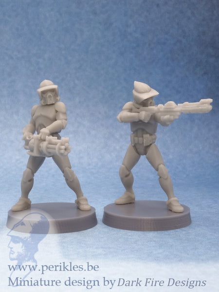 Genetic Recon Specialists (2x 35mm wargaming miniatures)
