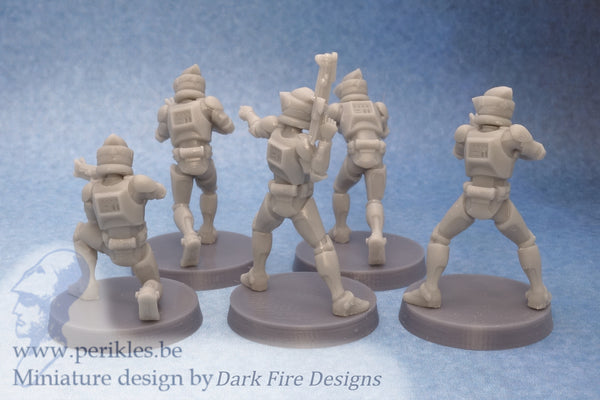 Genetic Recon Squad (5x 35mm wargaming miniatures)