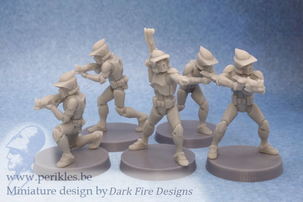 Genetic Recon Squad (5x 35mm wargaming miniatures)
