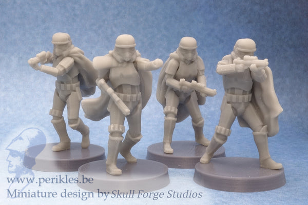 Grunge Guardians (4x 35mm wargaming miniature)