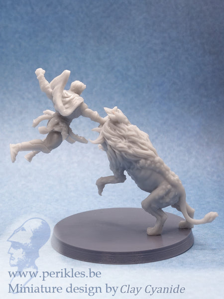 Heracles vs. Nemean Lion