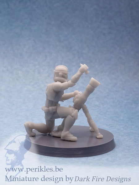 Multipart Phase II Genetic Soldier Mortar