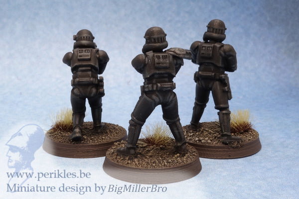 Reaper Troopers (3x 28mm wargaming miniatures)