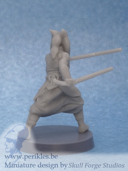 Righteous Sage Fighting (35mm wargaming miniature)