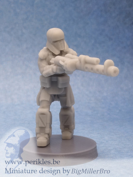 Snowsuit Exotroopers (5x 35mm wargaming miniatures)