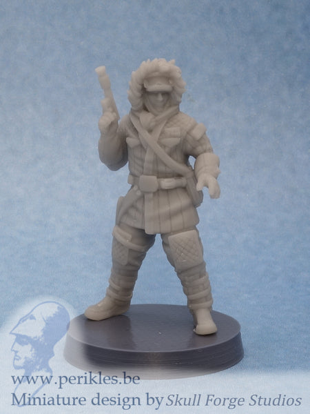 Snowsuit Smuggler (35mm wargaming miniature)
