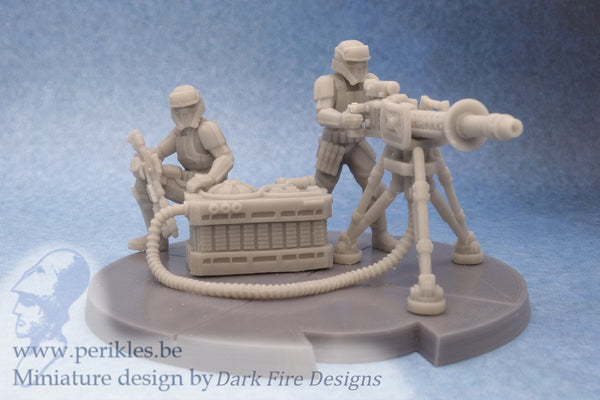 Tropical Trooper Repeater Team (35mm wargaming miniature)