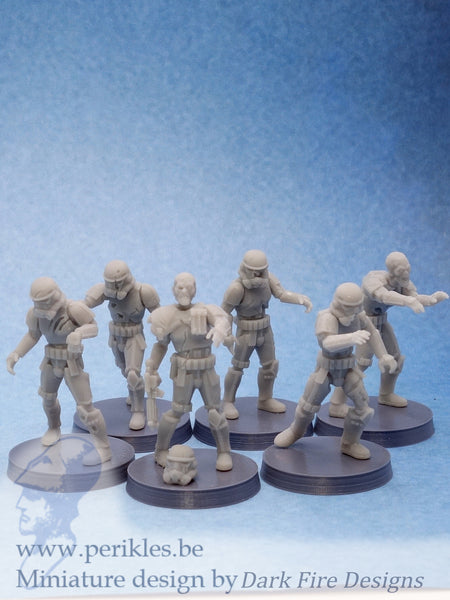 Multipart Zombie Trooper Squad