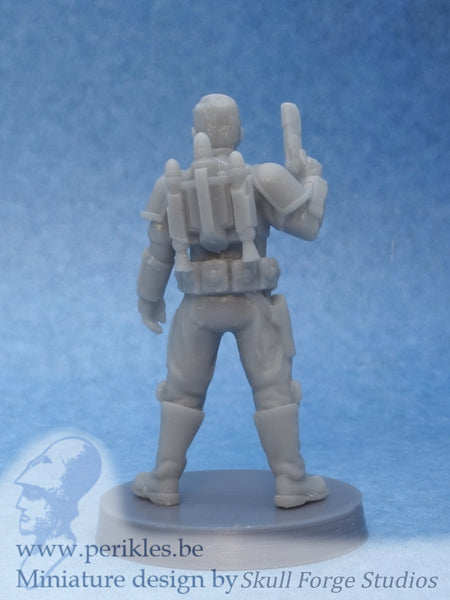 Male Exiled Valkyrie (35mm wargaming miniature)