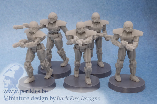 Mech Trooper Squad (35mm wargaming miniatures)