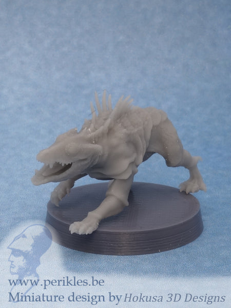 Reptile Dog Pack (5x 35mm wargaming miniatures)