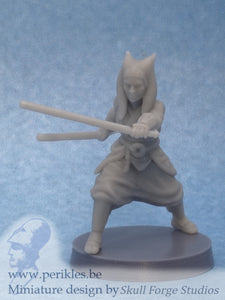 Righteous Sage Fighting (35mm wargaming miniature)