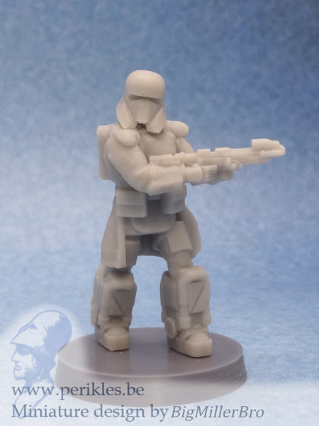 Snowsuit Exotroopers (5x 35mm wargaming miniatures)