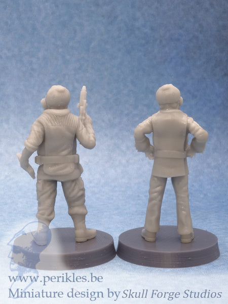 Squid Leaders (2x 35mm wargaming miniatures)
