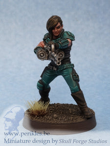 Veteran Mercenary (35mm wargaming miniature)